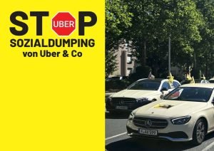 Γερμανία: Χιλιάδες οδηγοί ταξί διαδήλωσαν σε όλη τη χώρα ζητώντας τη θέσπιση ελάχιστων τιμών στα ενοικιαζόμενα και την αντιμετώπιση των παράνομων πρακτικών της Uber