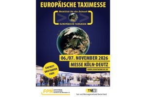 Κολωνία: Ευρωπαϊκή Έκθεση Ταξί στις 6-7 Νοεμβρίου 2026 με αυξημένο αριθμό εκθετών