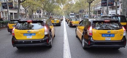 manifestacion-taxis-barcelona