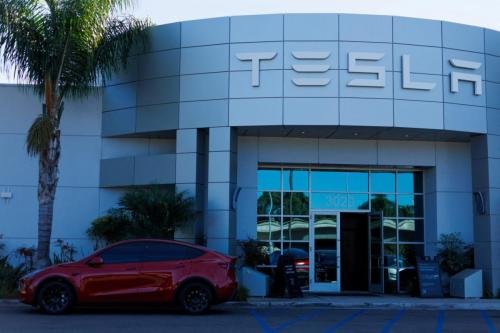 FILE PHOTO: Tesla Inc. electric vehicle facility in California